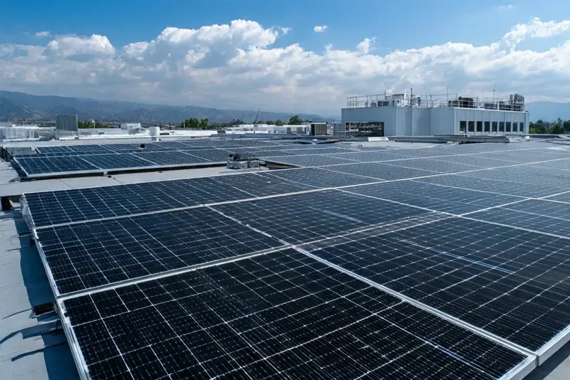 Instalación de panel solar para casa